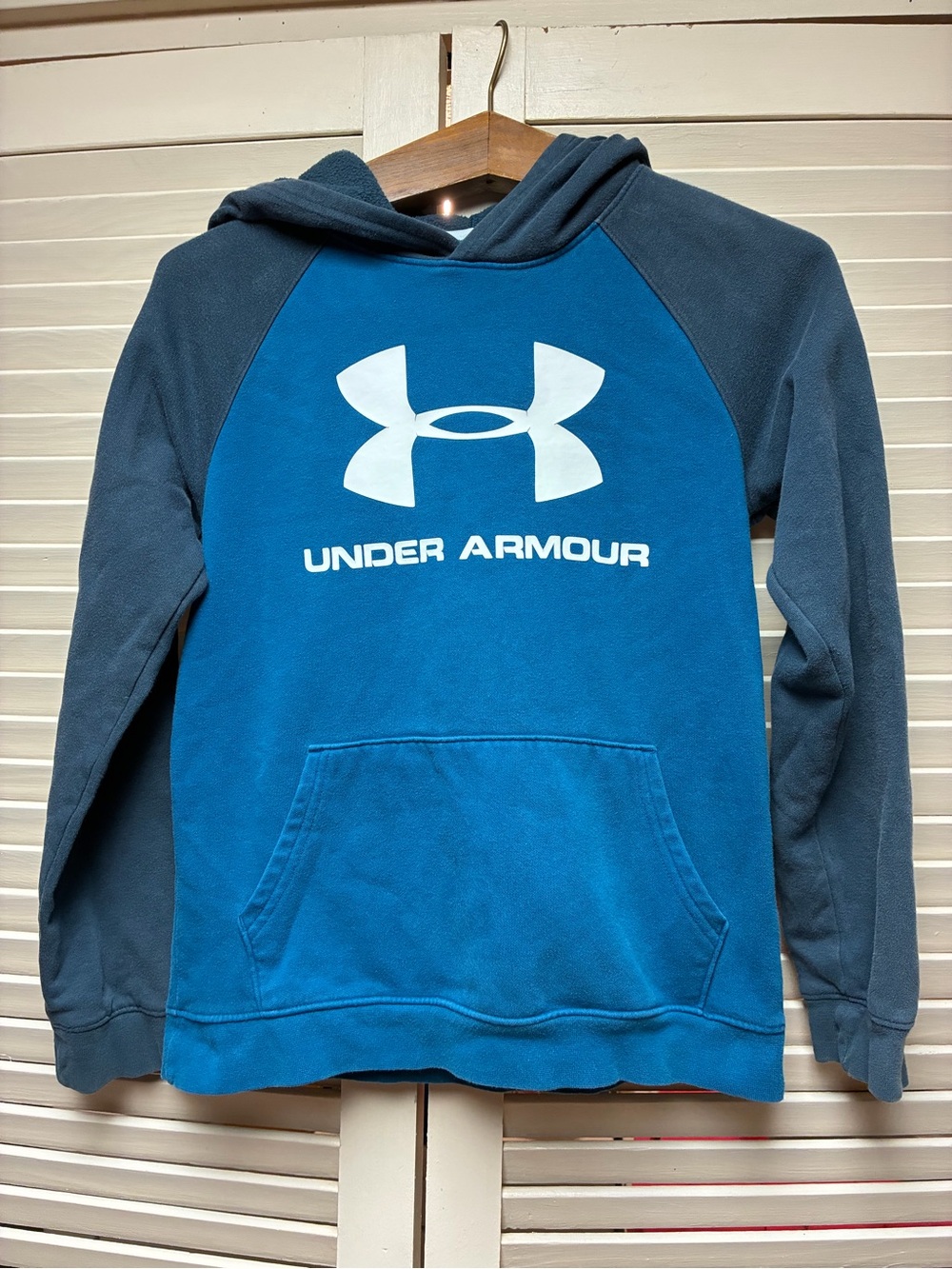 Under Armour Youth Blue Two-Tone Pullover Hoodie